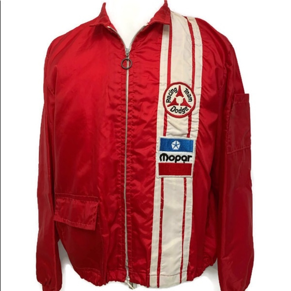 VTG 70’s Dodge Mopar Nylon Zip Jacket Windbreaker